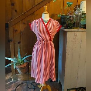 Vintage Crisscross Top Shirt Dress